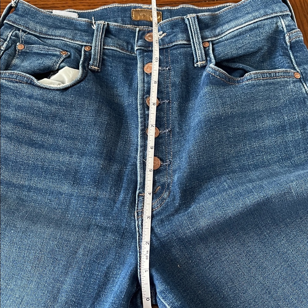 MOTHER Dark Blue Flare Jeans - Picture 8 of 9
